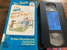 VtG 1987 Dr Seuss NOT Going Get Up + People House + Day For Up + Shape of Me VHS