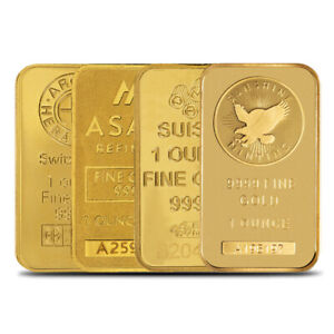 1 oz Gold Bar (Varied Condition, Any Mint) ON SALE!