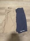 Apt 9 Used Men’s Size 32 Polyester Shorts. Lot Of 2. Tan/Blue.