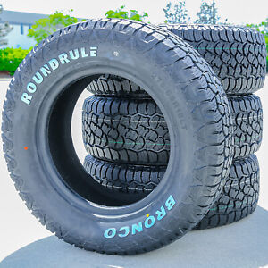 4 Tires Roundrule Bronco LT 275/65R18 Load E 10 Ply (RWL) AT A/T All Terrain