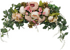 Wedding Arch Flowers, 30 Inch Rustic Artificial Floral Swag for Door Lintel, Gre