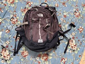 The North Face Surge II Backpack- Laptop Bag Brown / black/ Many Pocket Pockets