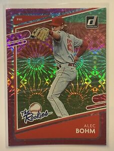 2021 Donruss #TR7 Alec Bohm The Rookies Pink Fireworks Philadelphia Phillies RC
