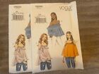Vogue Pattern V9242 Ms BoHo Pullover Tops w/Off Shoulder~Sleeve~Length Variation