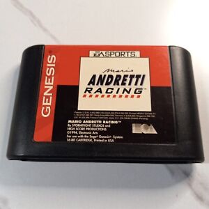New ListingMario Andretti Racing cartridge (Sega Genesis, 1994) TESTED AND WORKING