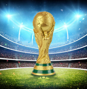 New est 1:1 WORLD CUP REPLICA TROPHY FULL SIZE 2022 Qatar Football Soccer