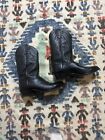 LUCCHESE 2000 SIZE 12 BLACK  MENS COWBOY BOOTS