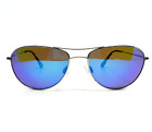MAUI JIM Polarized Sunglasses MJ 245-17 Baby Beach Silver  Grey h9140