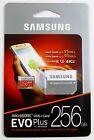 SAMSUNG EVO Plus 256GB MicroSD Micro SDXC C10 Flash Memory Card w/ SD Adapter