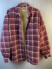 Wrangler Jacket Shirt XL Plaid Sherpa Lined Flannel Barn Coat Shacket