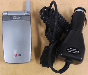 LG VX3100A - Silver ( Alltel ) Very Rare CDMA Cellular Flip Phone - Bundled