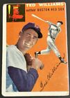 1954 Ted Williams Topps Baseball #1 Boston Red Sox