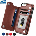 For Apple iPhone 15 14 13 12 11Pro  XS Max Leather Flip Wallet Card Holder Case