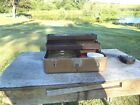 Vintage Metal Tackle Box with key Full of Miscellaneous Tackle & Fishing Stuff