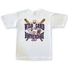 Vintage 1998 Boston Red Sox Wild Card White T-Shirt Size Large L 90s MLB