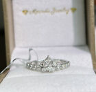 18k Solid White Gold Cute Crown Ring With Diamond Size 6 Was $2600