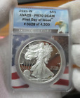2021-W Proof Silver Eagle ANACS PR70 DCAM First Day of Issue (PRISTINE Coin)