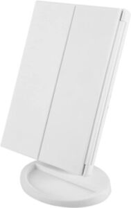Tri-Fold Mirror LED Lights Touch Screen