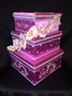 Wedding Money Box/ card box/ Money Gift Box/ Wedding Box Hot Pink