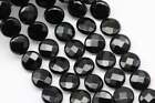 Black Onyx Faceted Coin Discs Beads Size 8mm 10mm 12mm 15.5