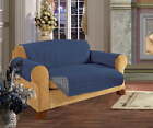 New ListingSlipcover/Furniture Protector Great for Pets & Children,Sofa Size Navy Blue/Gray