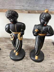 Pair of hand painted figurines circa 1950s by the Alexander Backer Company NY