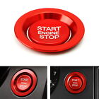 Red Keyless Engine Push Start Button w/ Ring For Land Rover or Jaguar Ignition (For: 2016 Jaguar XJ)