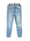 Mother Size 29 High Waisted Looker Ankle Popism Women’s Jeans Denim Blue #AB2-15
