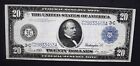 1913 $20 FEDERAL RESERVE LARGE NOTE  HIGH GRADE