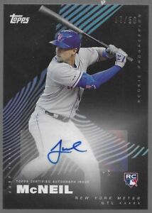 2019 Topps Jeff McNeil On Demand Progression Parallel B /50 Rookie Auto RC Mets