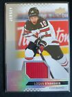 Logan Stankoven 2022  Upper Deck Team Canada Game Used Jersey RC Card #11