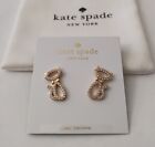 Kate Spade Jazz Things Up Pave Cat Stud Earrings - Clear Crystal