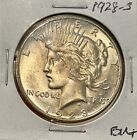 1928-S BU+ Silver Peace Dollar CHOICE COIN!! 100% Original.  “NO RESERVE!!”
