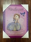 Disney Sofia The First Small Canvas Wall Art Picture Kindness Makes A Princess