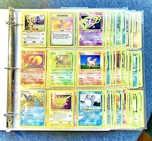 Pokemon Vintage Binder Lot Of 100 Cards Shadowless, Neo, Gym Heros, 1st Edition