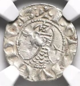 CRUSADERS Antioch Bohemond III 1163-1201 AD Crusades Knights Templar Coin NGC AU