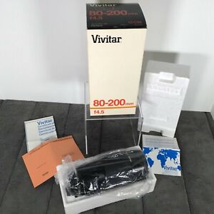 Vivitar Zoom Lens 80-200mm 1:4.5 MC #28178649 Japan Olympus Original Box