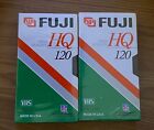 Lot Of 2 Fuji HQ120 VHS- Up To 6 Hour Blank Video Tape-Sealed And New