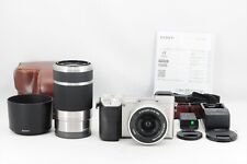 New ListingSony Alpha A6000 (Kit with 16-50mm & 55-210mm Zoom) silver Near Mint #7352