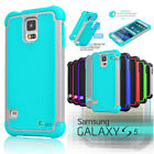 For Samsung Galaxy S5 i9600 Hybrid Shockproof Rubber Protective Hard Case Cover