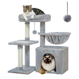 PAWZ Road Cat Tree Cat Tower with Big Hammock  for Indooe Cats Cat Activity Tree