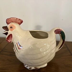 Vintage Shawnee Pottery Chanticleer Chicken Pitcher USA