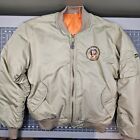 Operation Enduring Freedom Bomber Jacket Men's xl Campaign Embroidered Flight