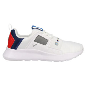 Puma Bmw Mms Wired Cage  Mens White Sneakers Casual Shoes 307118-02
