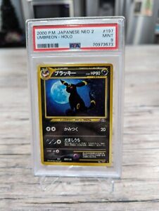 PSA 9 Pokemon Card Umbreon No.197 Holo Japanese Neo Discovery Old Back 2000