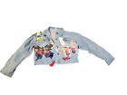 Denim Butterfly Embroidered Woman's Jacket