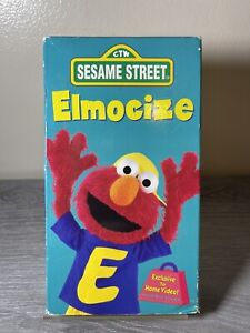 Elmocize VHS 1996 Elmo Kids Video Sesame Street Exercise Workout Movie Film
