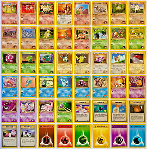 Pokémon 1st EDITION Gym Heroes Set All Common Cards - 48 Card Lot - NM to Mint+!
