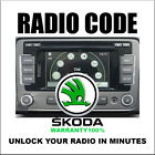 SKODA CODE RADIO ANTI-THEFT UNLOCK STEREO SERIES RNS300 RCD200 MFDII PIN SERVICE