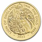 2022 GB 1/4 oz Gold Royal Tudor Beast The Lion of England